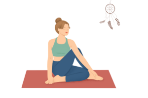 Yoga Übungen zur Entgiftung, Drehsitz