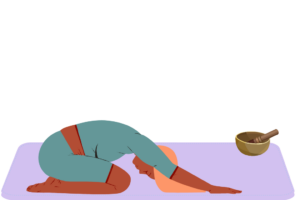 Yoga Übung zur Entgiftung, Kindhaltung gestreckt