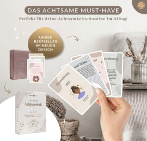 Übersicht über die Selbstliebe Affirmationskarten.