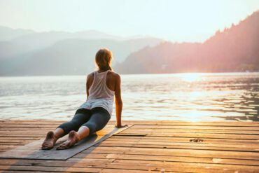 Yoga Sonnenuntergang