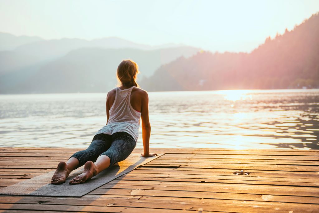 Yoga Sonnenuntergang
